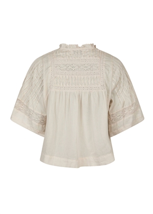 Siama s voile bluse Ivory Neo Noir 